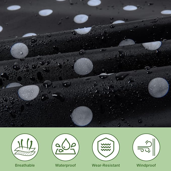 Hooded Rain Poncho for Adults - Waterproof Rain Coat and Lightweight Jacket 3-in-1 Multi-Function with Pockets