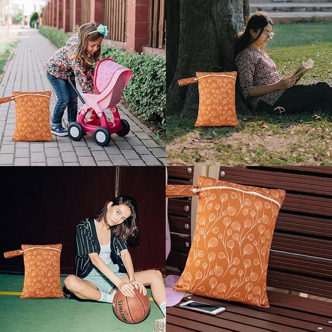 3-Piece Waterproof Wet Dry Bag Set with Zipper - Durable Travel Organizer for Swimming, Diapers, Baby, Gym & Beach Accessories