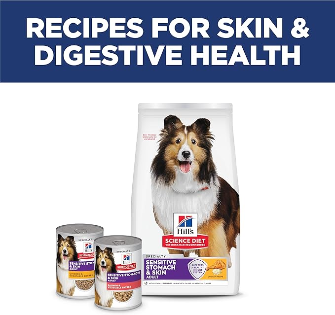 Hill's Science Diet Adult Sensitive Stomach & Skin Dry Dog Food, Chicken, 4 lb. Bag