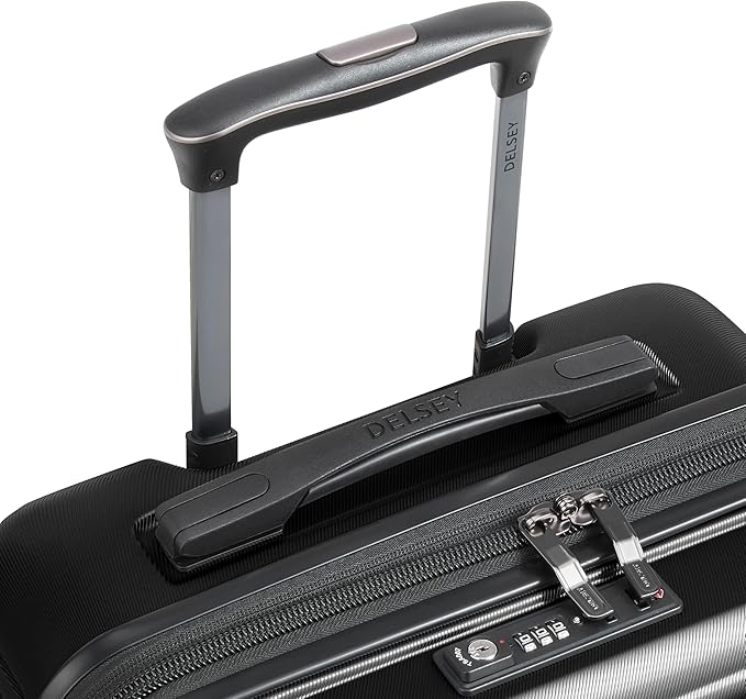 DELSEY PARIS Cruise 3.0 Hardside Underseater Carry On Luggage with 2 Wheels, Black
