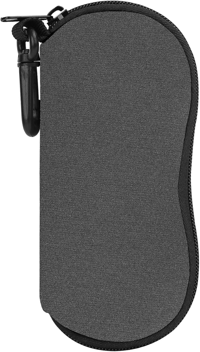 MoKo Sunglasses Soft Case Ultra Light Neoprene Zipper Eyeglass Case for Men Women