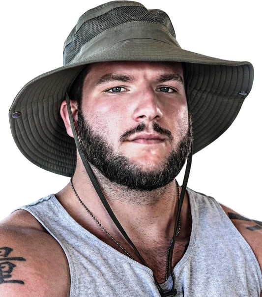 GearTOP Safari Sun Hat for Men and Sun Hats for Women UV Protection UPF 50+ Hiking, Gardening, Fishing