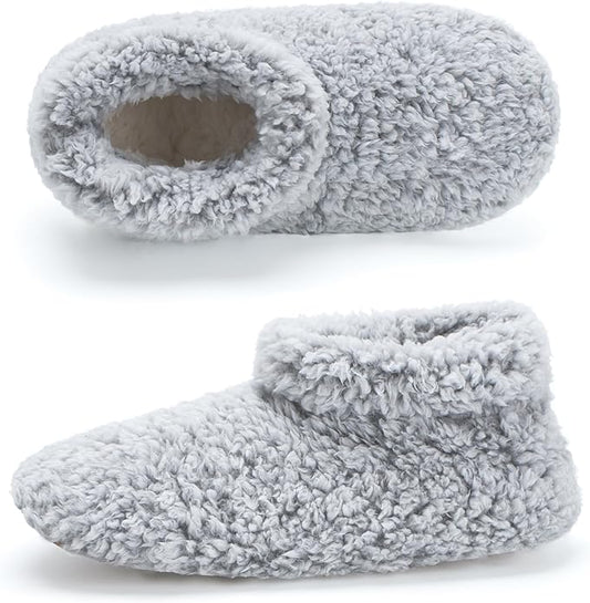 Cozylook Fuzzy Slippers for Women Indoor, Warm Bedroom Slip On Shoes, Winter Fluffy House Socks with Grippers, Cozy Christmas Gifts Unique