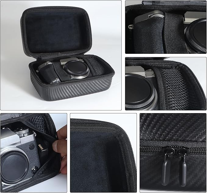 Hard EVA Case for Fujifilm X-M5, X-T5, X-T50 Digital Camera Travel Box for X-T10, X-T20, X-T30, X-T30 III(Black)