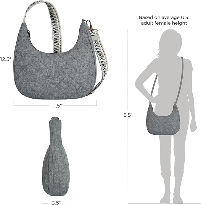 Travelon Anti-Theft Boho Slouchy Crossbody | Anti-Theft