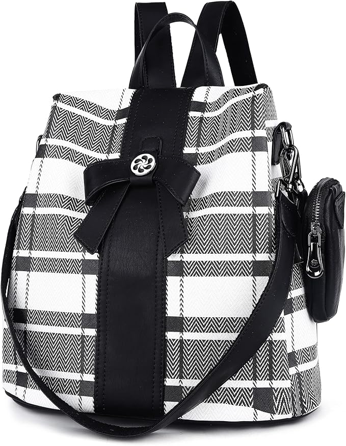 ZOCAI Backpack Purse for Women Fashion Backpack Purses PU Leather Daypacks Anti-Theft Shoulder Bag Satchel Purse
