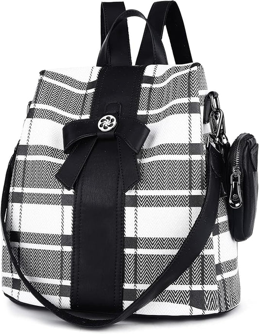 ZOCAI Backpack Purse for Women Fashion Backpack Purses PU Leather Daypacks Anti-Theft Shoulder Bag Satchel Purse