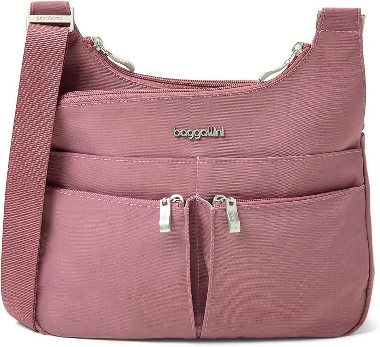 Baggallini Crossbody Travel Bag 11x8.5 Lightweight Water-resistant Nylon Handbag