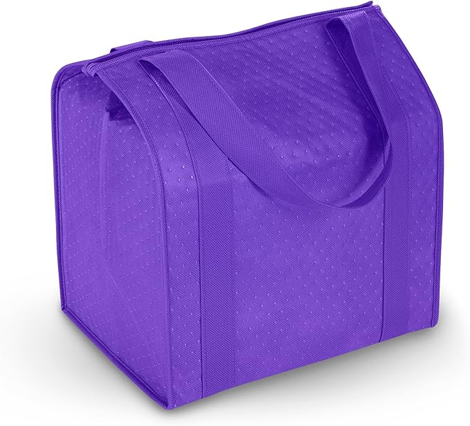 Mediz Hannah Direct Large Capacity Heavy Duty Insulated Smart Shopping Bag - Strong Reusable Grocery Tote 2 Pack