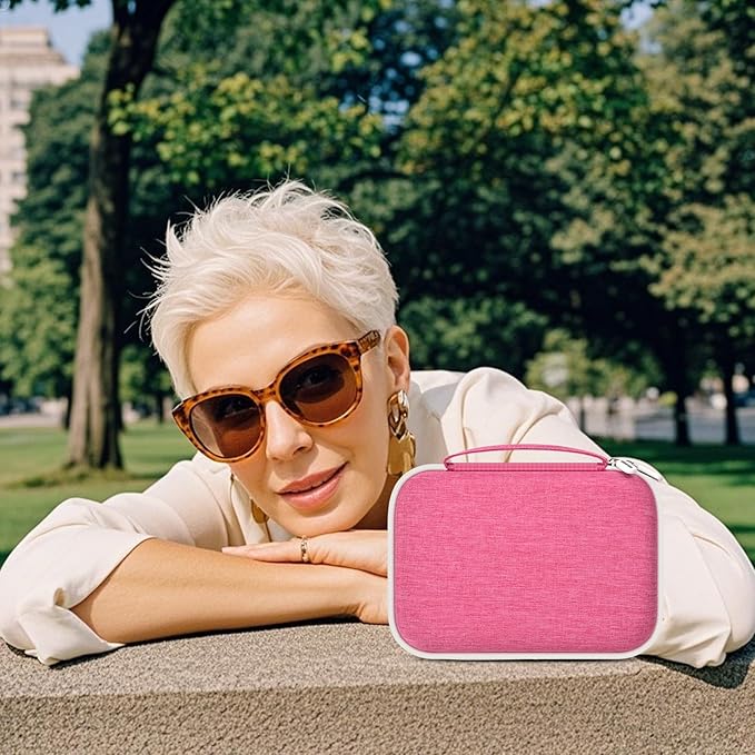 Travel Sunglass Organizer Case for Quay Polarized Sunglasses Men Women, Trendy Glasses Storage Box (Bag Only)