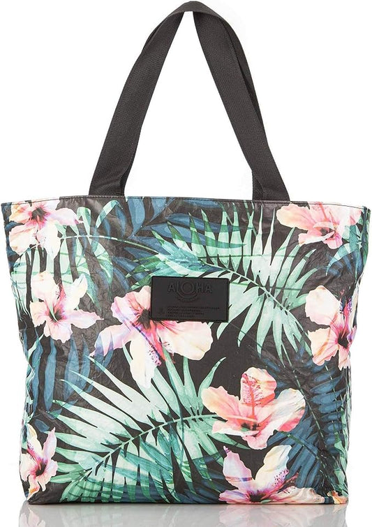 ALOHA Collection Day Tripper Tote | Lightweight, Packable, and Splash-Proof Beach Tote Bag | Easy to Clean