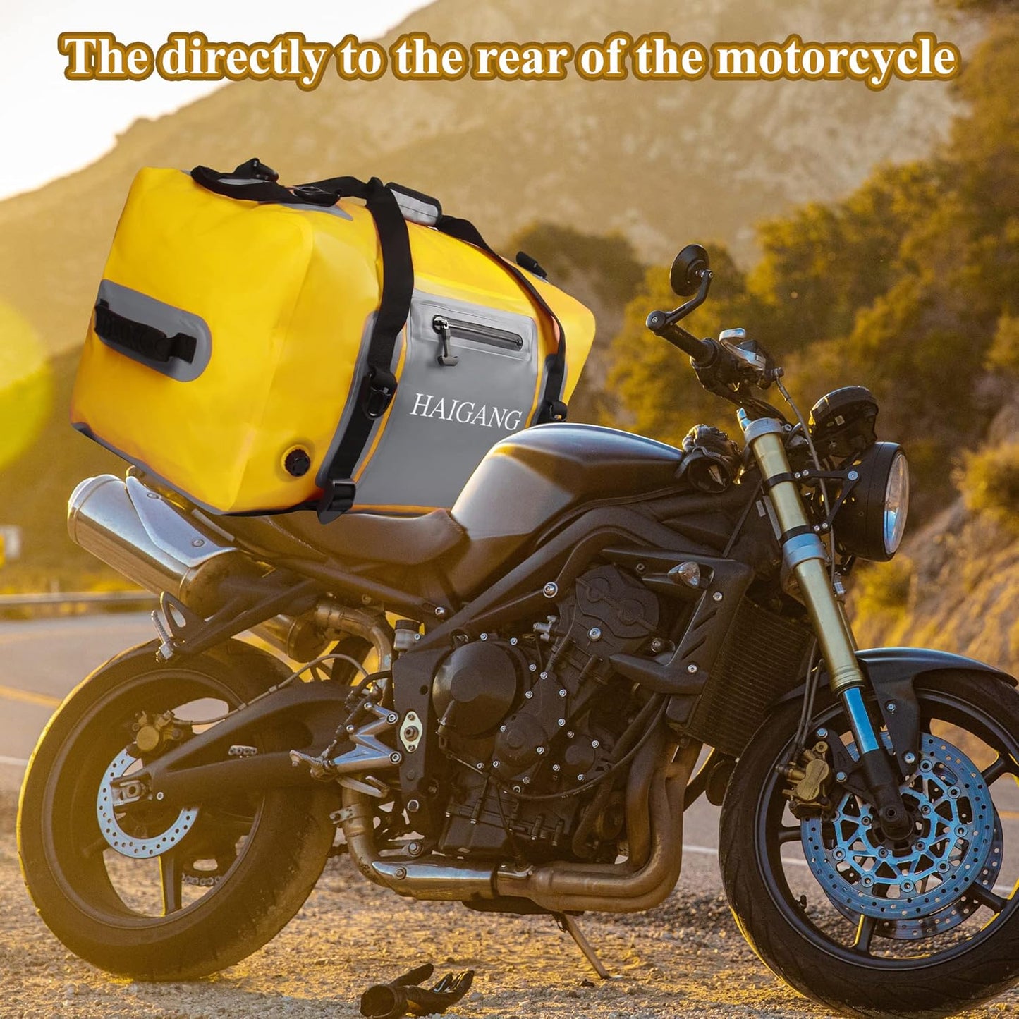 110L Waterproof Duffel Bag Heavy Duty Dry Bag Outdoors Large Storage Sack Zipper Marine Duffle Motorcycle Luggage,Strap Adjustable for Kayaking,Boating,Camping,Beach Rafting Fishing Yellow