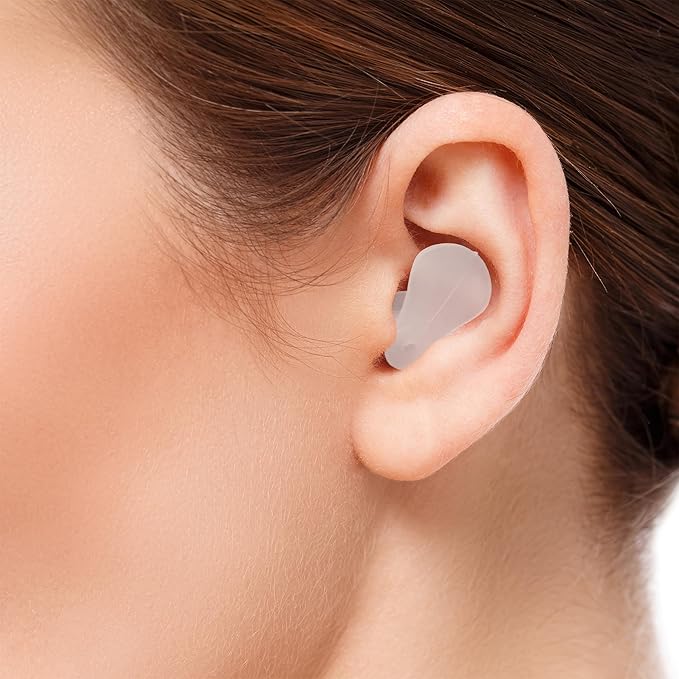 EarPlanes+ Invisible Airplane Travel Ear Protection Clear Low-Profile Design (Adult Size, 3 Count)