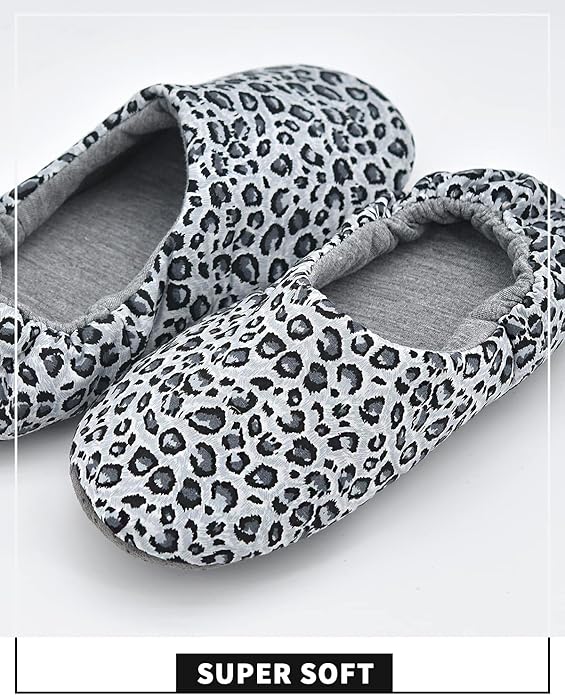 Panda Bros Women's Ballerina House Slippers,Anti-Skid Comfy Warm Ballet Style Slippers