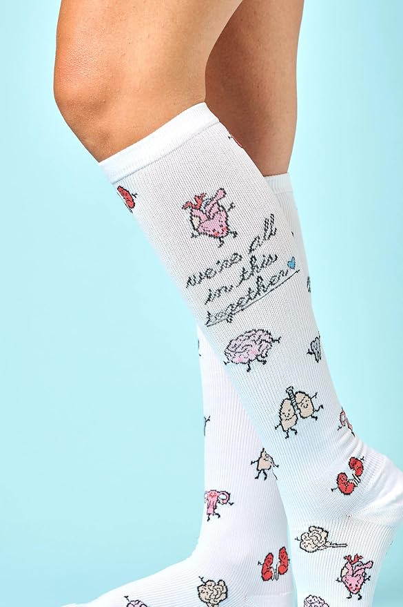 Nurse Mates Women's Calf Socks | 12-14 mmHg Compression | Superior Support & Comfort | 1 Pair