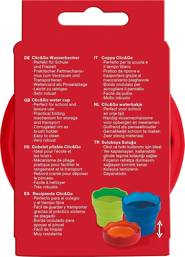 Faber-Castell Clic and Go Red Water Cup