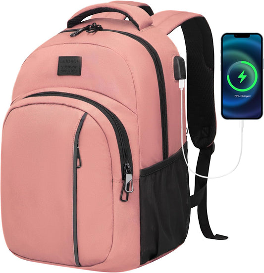 LARIPOP Travel Laptop Backpack,15.6 Inch Business Laptop backpack for Men Women with USB Charging Port,Water-Resistant Laptopack Weekender Daypack for Work College Computer