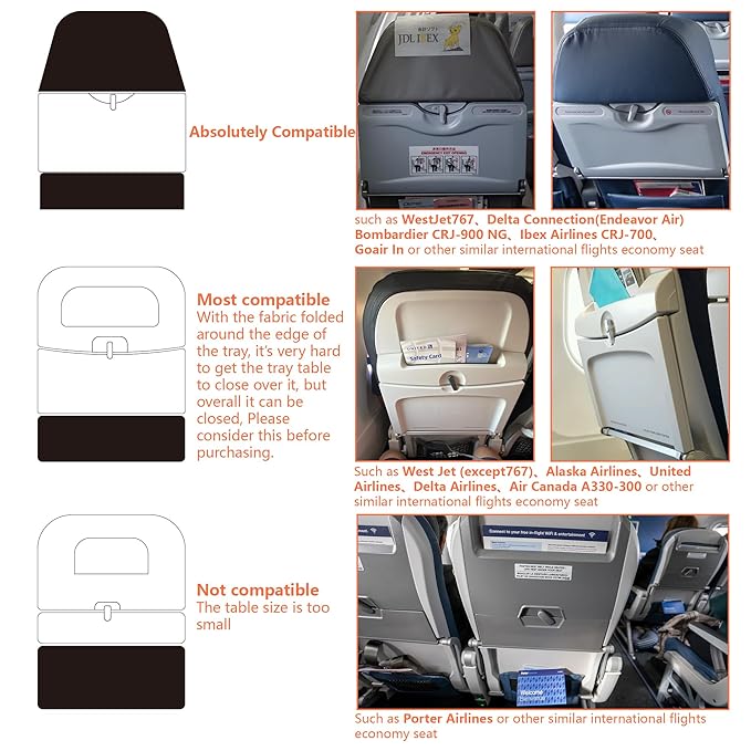 Toddler Airplane Seat Extender, Flight Travel Bed to Save Mom's Lap, Portable Toddlers Plane Foot Rest for Flying - Fit Economy Seats