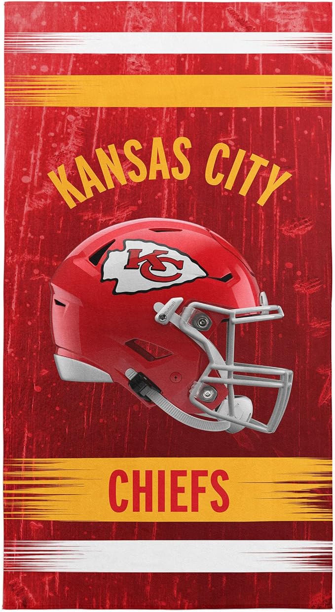 Northwest NFL Oversized Microfiber Beach Towel, 60 x 70 Inches – Quick Dry, Sand Resistant, Lightweight, Highly Absorbent, Shibori Design