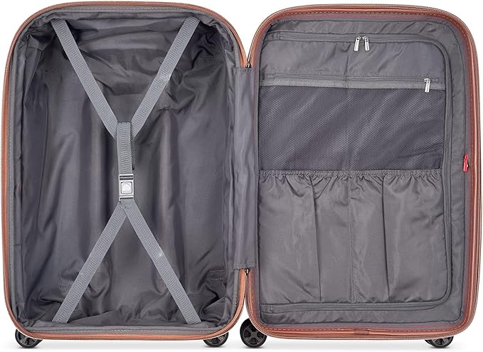DELSEY PARIS Carrousel Hardside Expandable Luggage with Spinner Wheels, Navy, 3 Piece Set (21/24/28)