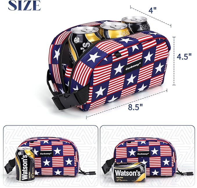 Cerbonny Small Cooler Bag Freezable Lunch Bag for Work School Travel, Leak-proof Insulated Eco-friendly Lunch Bag,