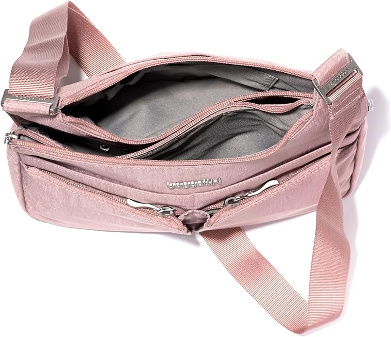 Baggallini Crossbody Travel Bag 11x8.5 Lightweight Water-resistant Nylon Handbag