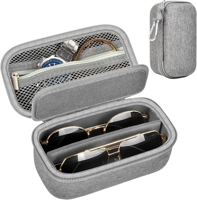Travel Sunglass Organizer Case for Quay Polarized Sunglasses Men Women, Trendy Glasses Storage Box (Bag Only)