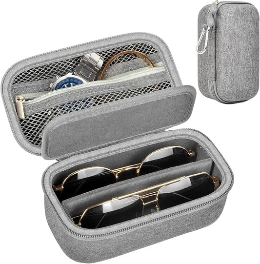 Travel Sunglass Organizer Case for Quay Polarized Sunglasses Men Women, Trendy Glasses Storage Box (Bag Only)