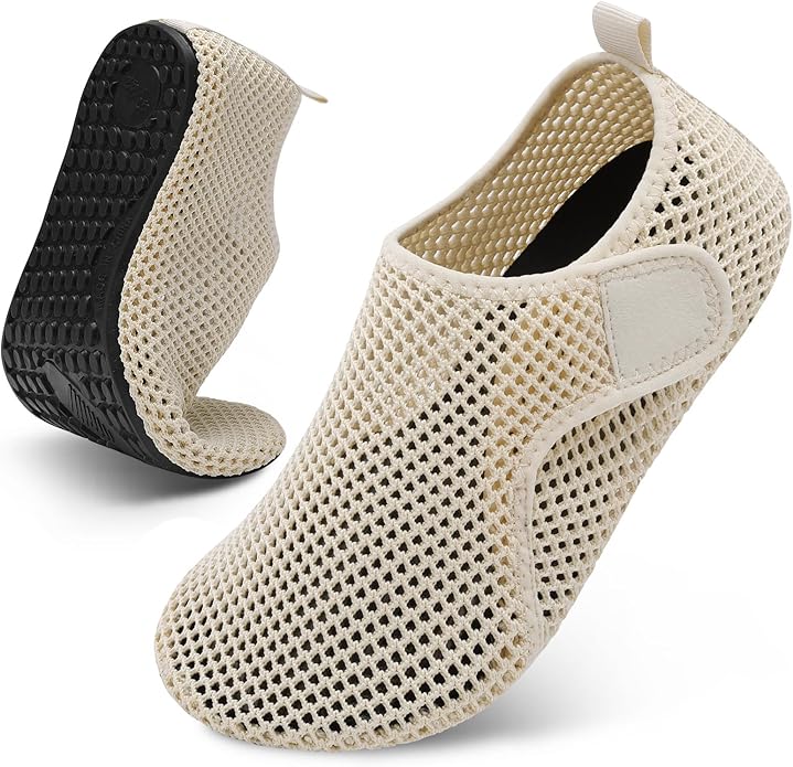 Scurtain Barefoot Water Shoes for Women Men Beach Swim Aqua Socks Summer Quick-Dry Sandals Slippers