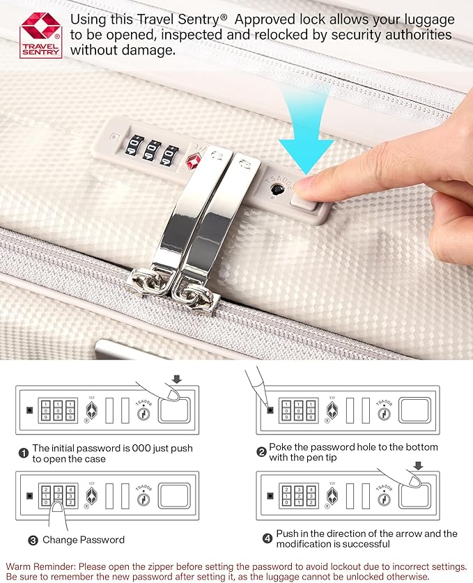 Hanke 16 Inch Expandable Under Seat Luggage with Wheels Top Opening Small Suitcase with Wheels Carry On Luggage Airline Approved Lightweight Hard Shell Suitcases for Weekender Overnight-Ivory White