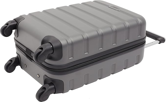 Travelers Club Harper Luggage, Charcoal, 2 Piece Set