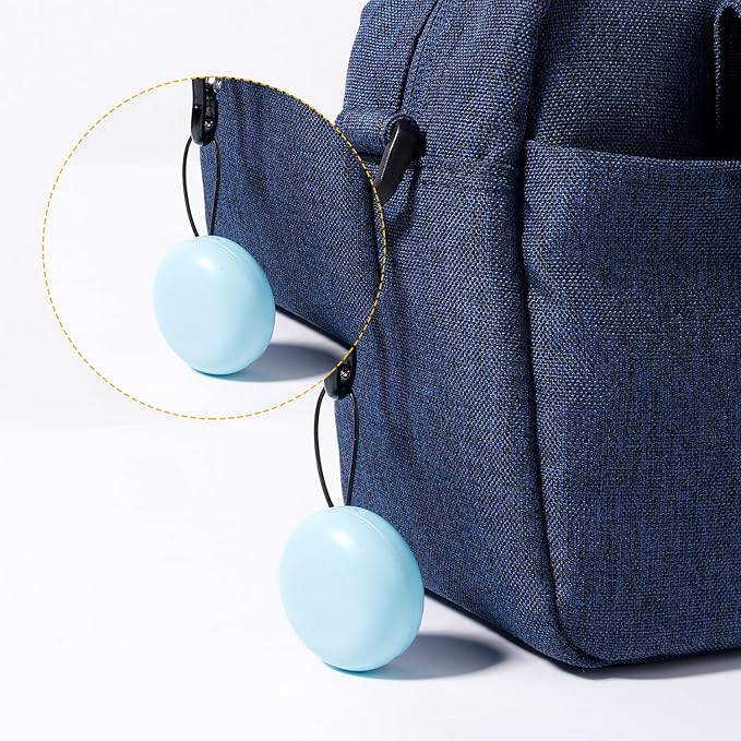 Earplug Case, Portable Mini Ear Plug Holder, Small Premium Carrying Case for Travel, Business Trip, Outdoor Activities, Keychain, Storing Earplugs, Trinkets, Pills (Round)