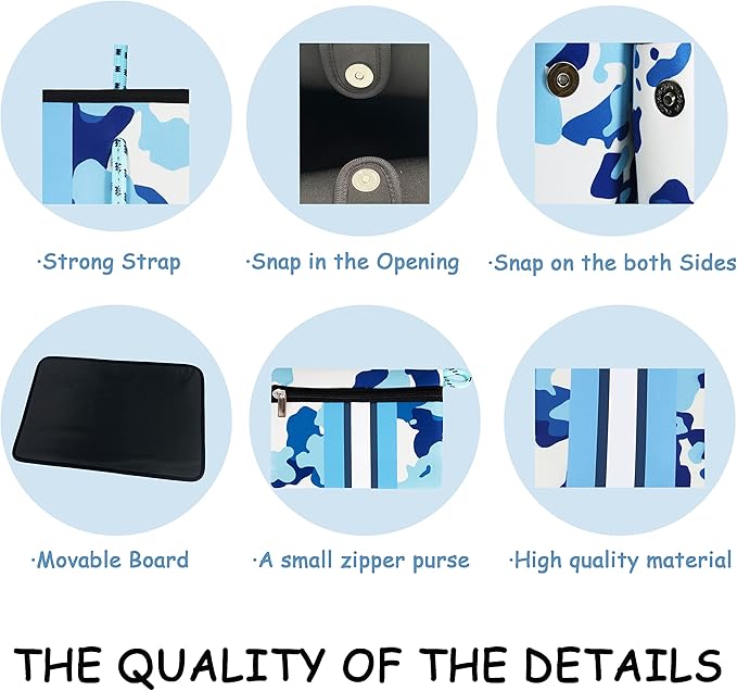 QOGiR Neoprene Multipurpose Beach Bag Tote with Inner Zipper Pocket … … … …