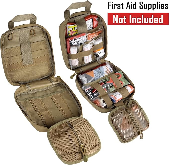 LIVANS 1000D First Aid Bag Empty Medical Ifak Pouch Molle EMT Pouches Rip-Away Tactical Military Trauma Emergency Medic Bag