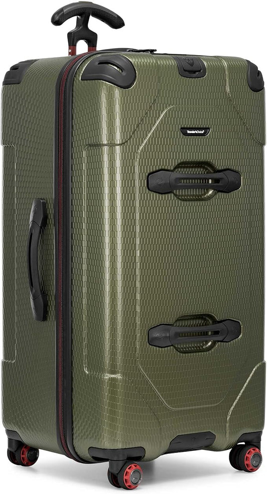 Traveler's Choice Maxporter II Polycarbonate Hardside Trunk with Spinner Wheels, Green, 31-Inch Trunk