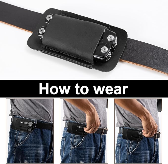 Knife Sheath,Leather Knife Sheath for Belt,Horizontal Carry Pocket Knife Holder,EDC Belt Organizer,Handmade Compact Draw Knife Holster,EDC Pocket Organizer,Sheath for Folding Knife,Gifts for Men,M
