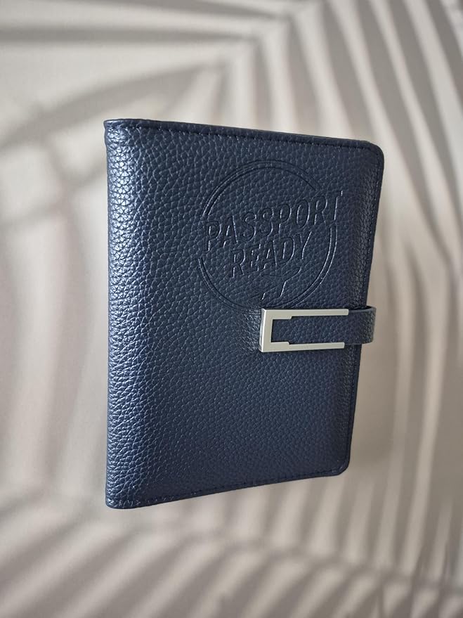 Moroa market Passport Holder for Travel – RFID Blocking Wallet, Slim Travel Essentials Organizer with Magnetic Strap, Boarding Pass Pocket & Easy-Access Slots, Cruise Accessories Gift for Men & Women