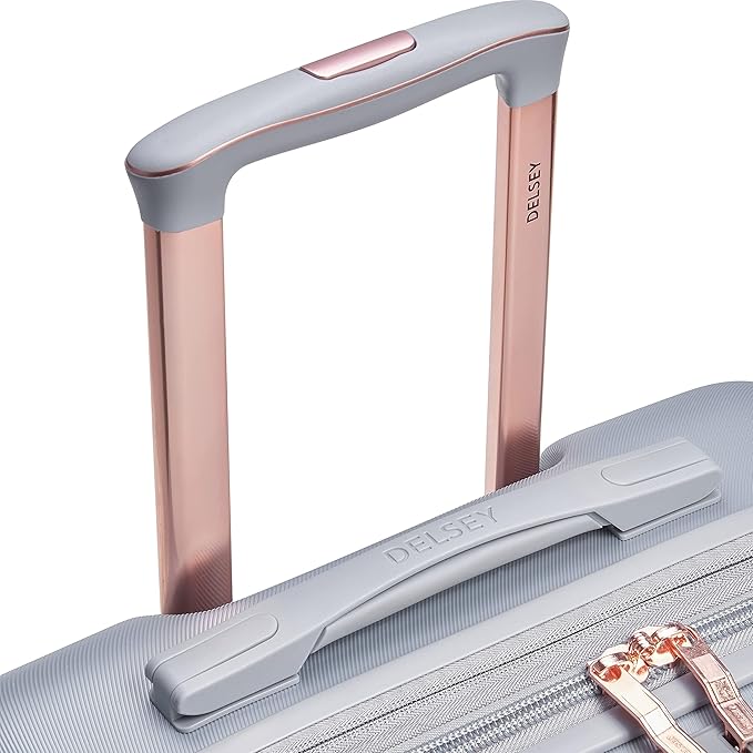 DELSEY PARIS Cruise 3.0 Hardside Expandable Luggage with Spinner Wheels, Platinum, Checked-Large 28 Inch