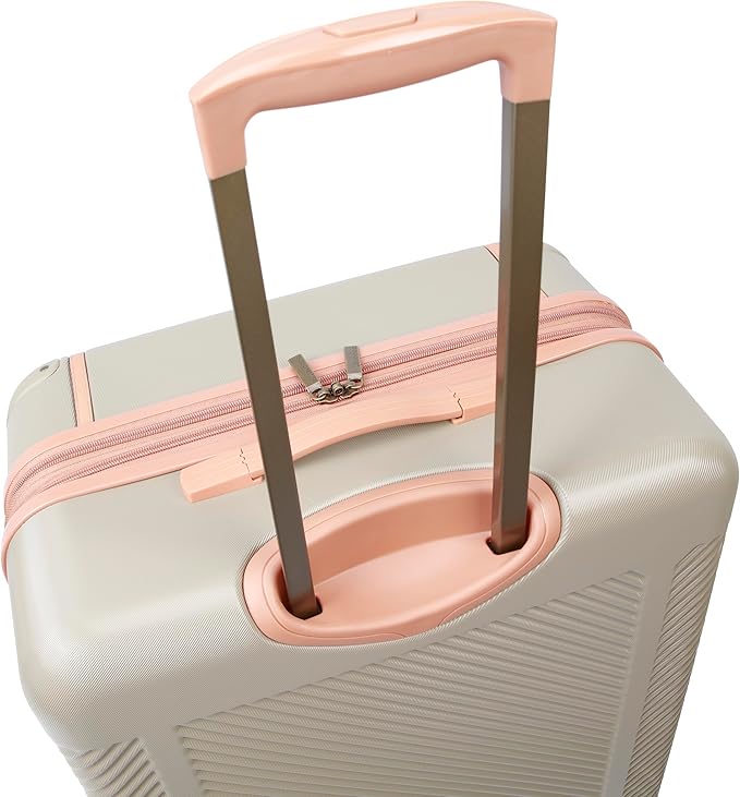 Dockers Spectra Hardside Expandable 8-Wheel Spinner Checked Luggage, 3-Piece Set, Timberwolf
