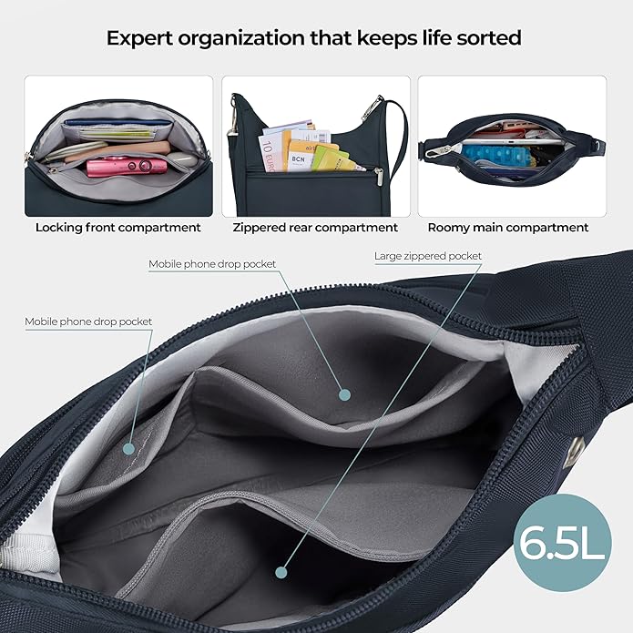 Travelon Anti-Theft Classic Essential Messenger Bag