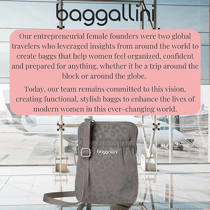 Baggallini Bryant Pouch Small Crossbody Bag for Women - Phone Purse with Crossbody Strap - Lightweight Crossbody Pouch