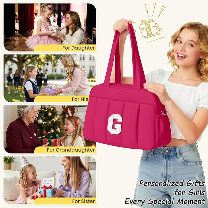Vogewood-College Gifts for Girls-Dance Bag, Kid Weekender Bags-Teen Girl Gifts Trendy Stuff-Girl Overnight Bag with Wet Pocket-Personalized Cheer Bags with Makeup Pouch-Gifts for Women Birthday Unique