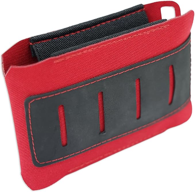 Lightning X LXPBW Wallet Trauma Pouch – Slim EDC Pocket Pouch for Bleeding Control IFAK - RED (Empty, Pouch Only)