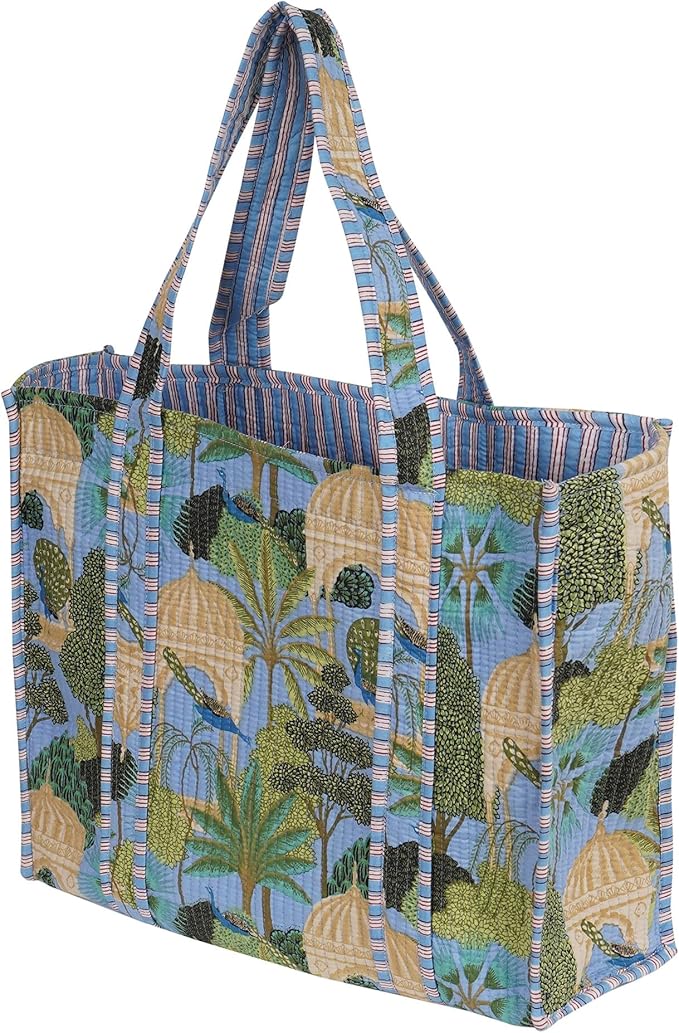 Marubhumi Women Lightweight Travel Bag Purse Cotton Shoulder Tote Bag For Shopping Grocery & Beach Bag