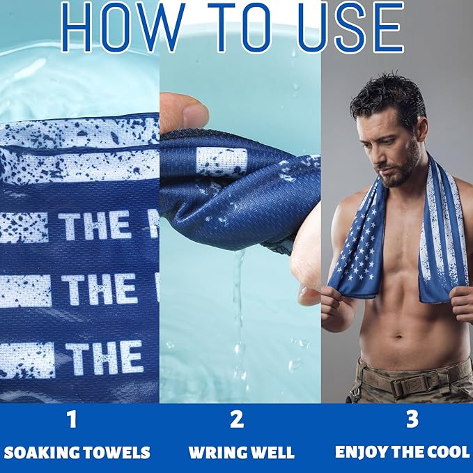 Moukeren 12 Pcs Bulk Best Dad Ever Cooling Towel Microfiber Breathable Towels Sport for Gym Yoga Travel Camping Running Outdoor Father's Day Birthday Gifts