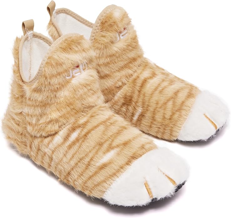 UUBARIS Bootie Slippers for Women Men Furry Warm House Sock Shoes For Indoor Outdoor Travel