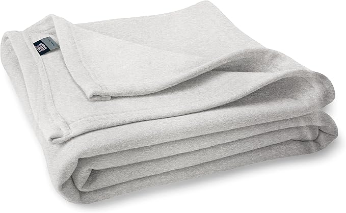 MV Sport Lightweight Sweatshirt Blanket Throw � Warm & Cozy, Breathable Oversized Fleece Knit, Couch, Bed, Travel, Cold Nights, and Outdoors � Soft Light Weight Blanket 54"" x 84"" Marble Heather