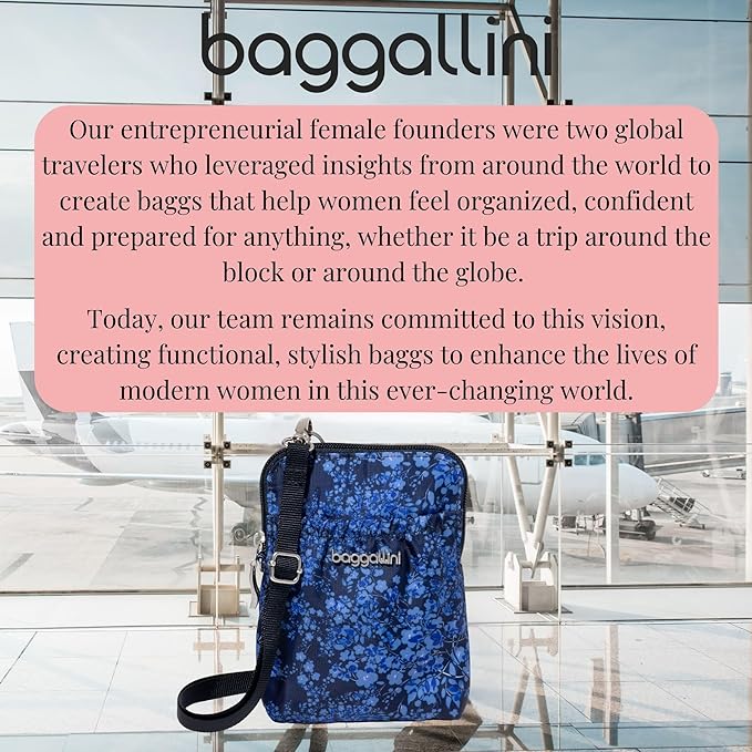 Baggallini Bryant Pouch Small Crossbody Bag for Women - Phone Purse with Crossbody Strap - Lightweight Crossbody Pouch