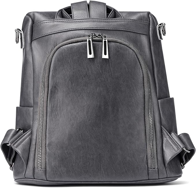 molshine Backpack,Fashion Casual Travel PU Leather Daypack Bag Shoulder Rucksack Handbags for Women HB041