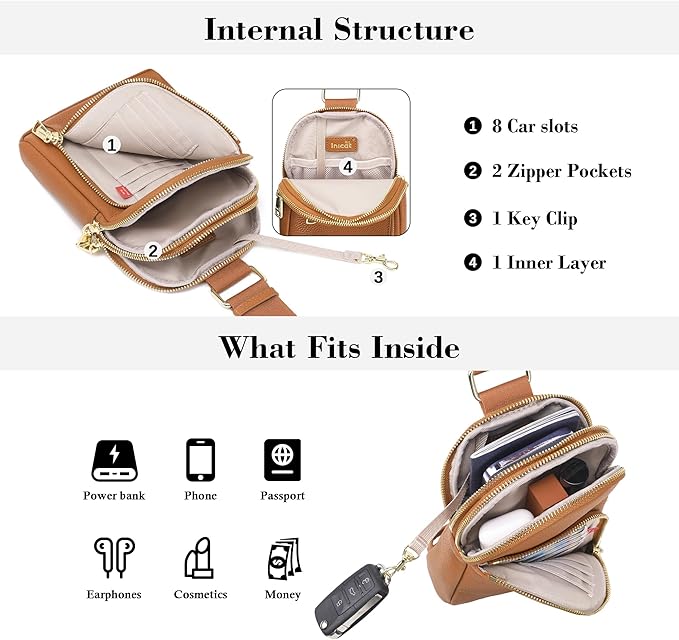 Haytijoe RFID Anti-Theft Sling Bag for Women, Small Crossbody Travel Purse with Locking Zippers, Lightweight Everyday Bag